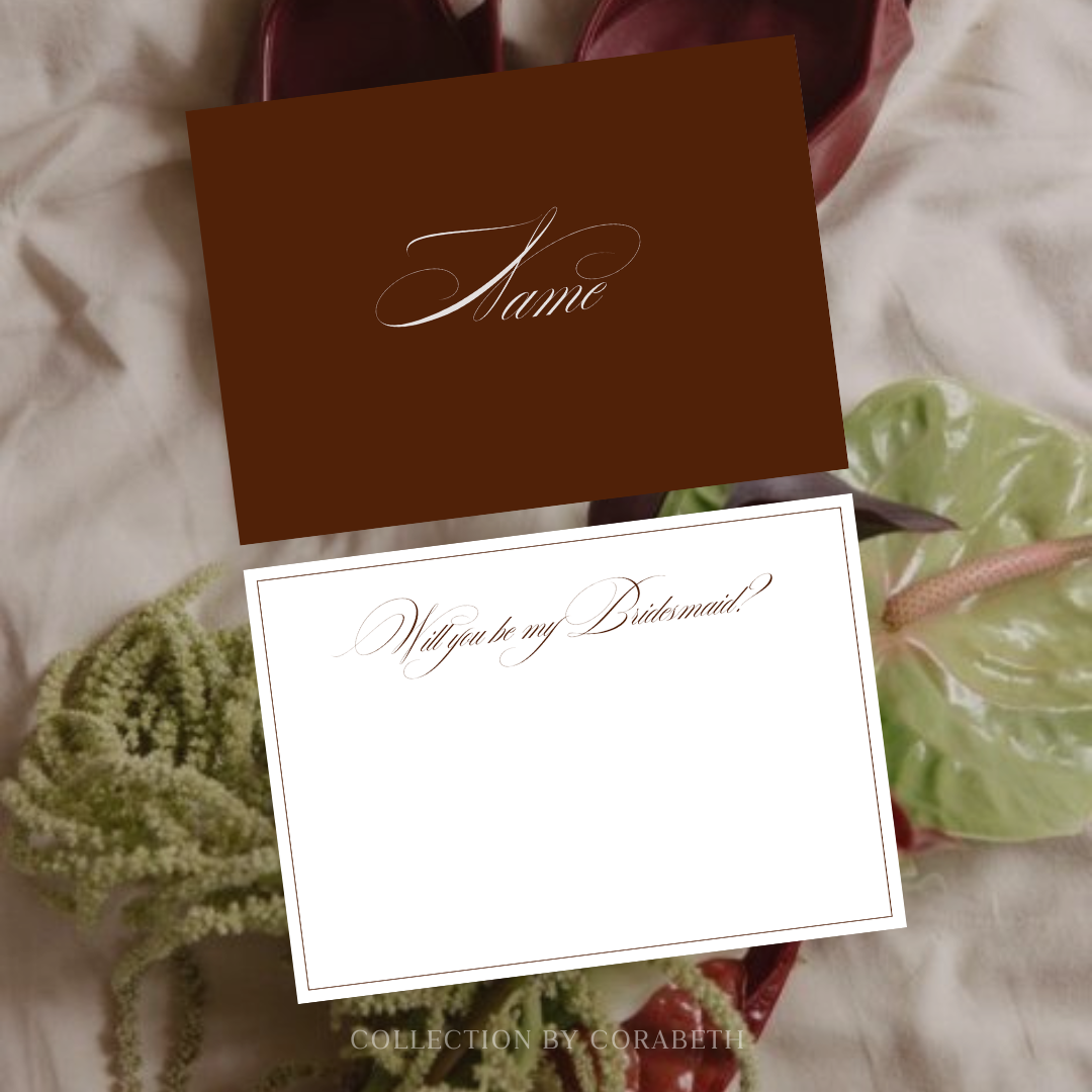 Personalised Bridal Proposal Card