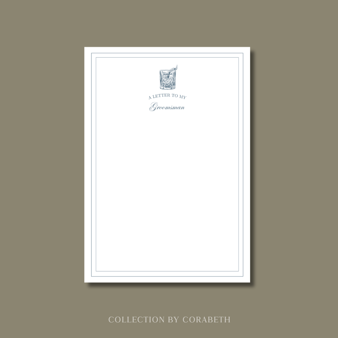A Letter to My Groomsman