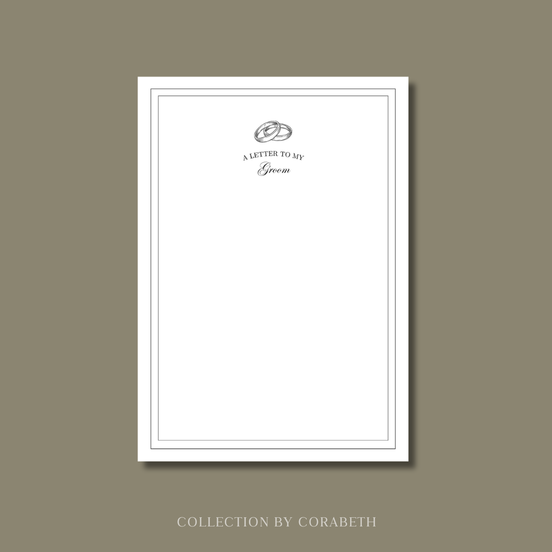 A Letter to My Groom