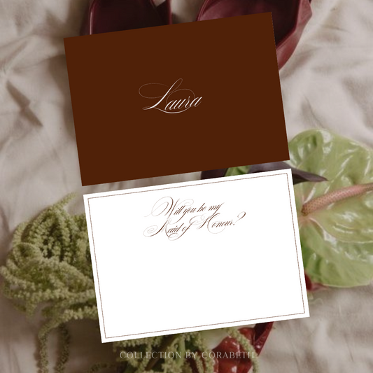Personalised Bridal Proposal Card