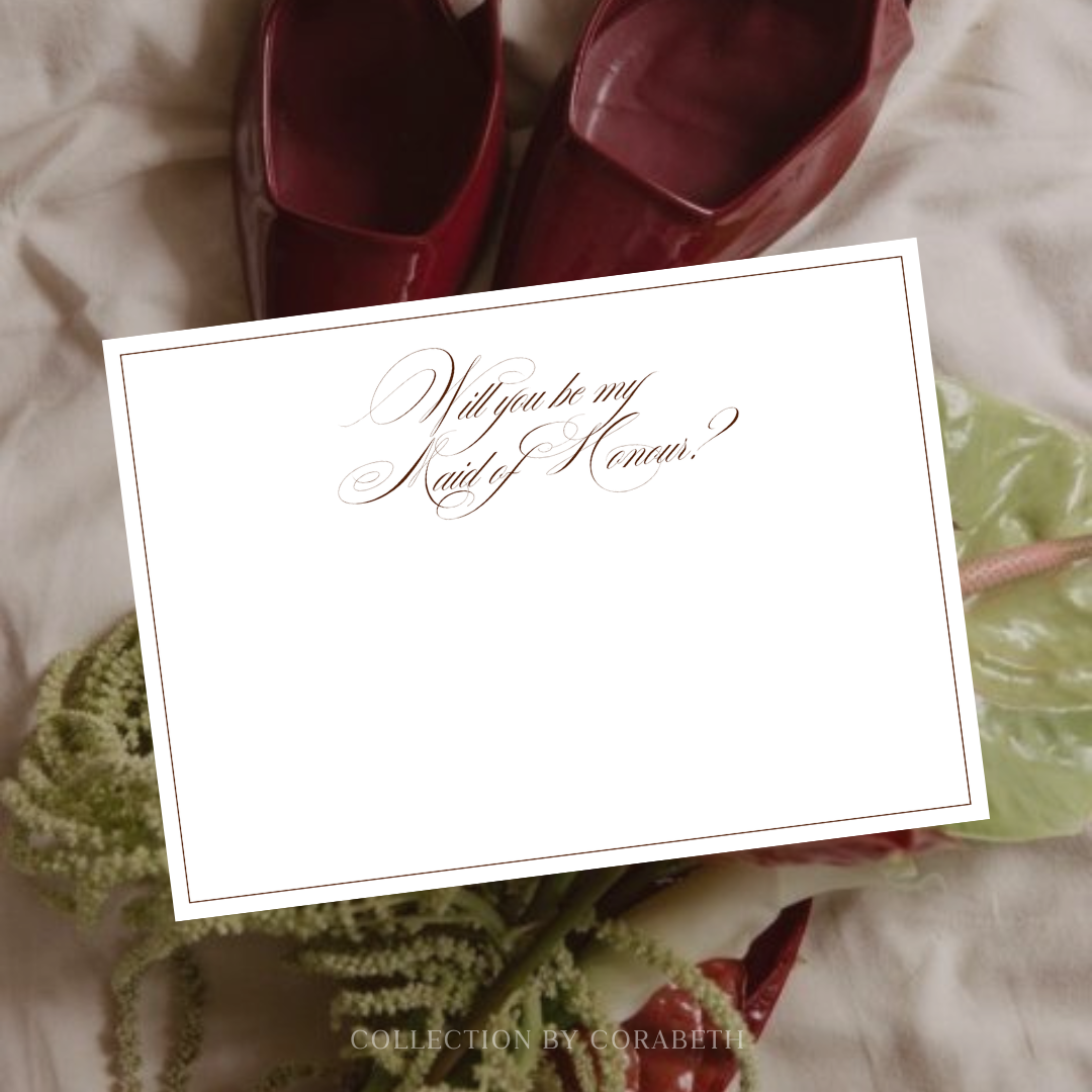 Personalised Bridal Proposal Card